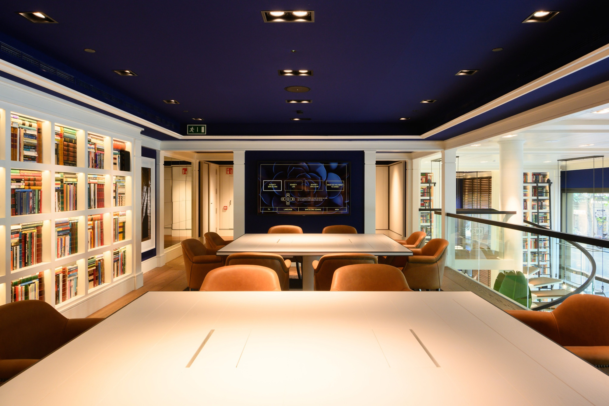 Sala de reuniones de la biblioteca del Hotel Seventy, Barcelona