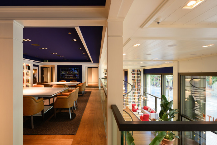 Vista de la sala de trabajo del Hotel Seventy, Barcelona